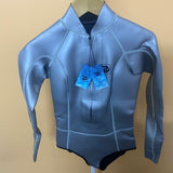 diving suits,  Women's  Shorty Wetsuit Eco Friendly Thermal Long Sleeve Front Zipper Diving Suit