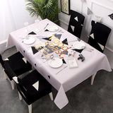 [50 Pattern] Ins Waterproof Table Cloth Chair Cover Cotton Line Festival Wedding Dinner Table Decor Tablecloth