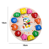 Montessori Wooden 3D Toys Childhood Learning Kids Baby Colorful Wooden Blocks Educational Toy For Kid Christmas Gift