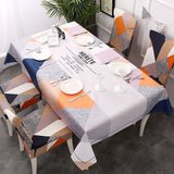 [50 Pattern] Ins Waterproof Table Cloth Chair Cover Cotton Line Festival Wedding Dinner Table Decor Tablecloth