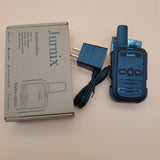 Jurnix walkie-talkie, 2 Pack Rechargeable Walkie-Talkies Weather Alert Safety Walky Talky for Family Camping, Hunting, Driving